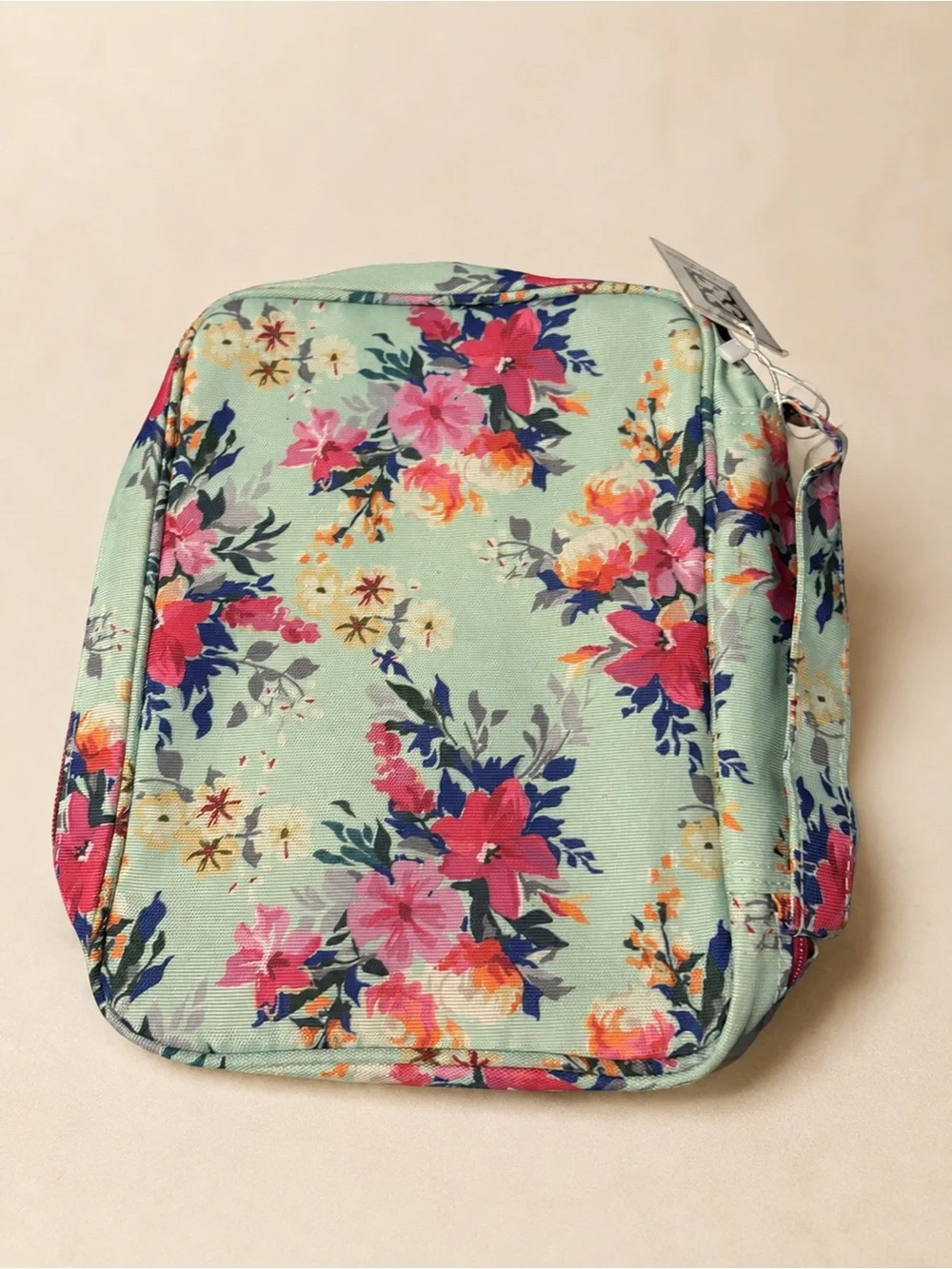 NWT Mary Square Happy Blooms Floral Zippered Bible Cover Case
